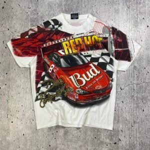 Nascar Budweiser Beer T-Shirt - Medium