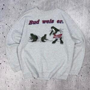Vintage 90s Budweiser Beer Sweatshirt - Large
