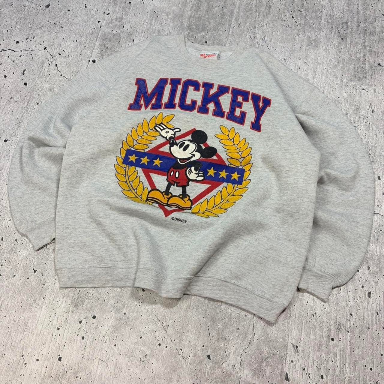 Vintage 90s Disney Mickey Mouse Sweatshirt - XL - Image 3