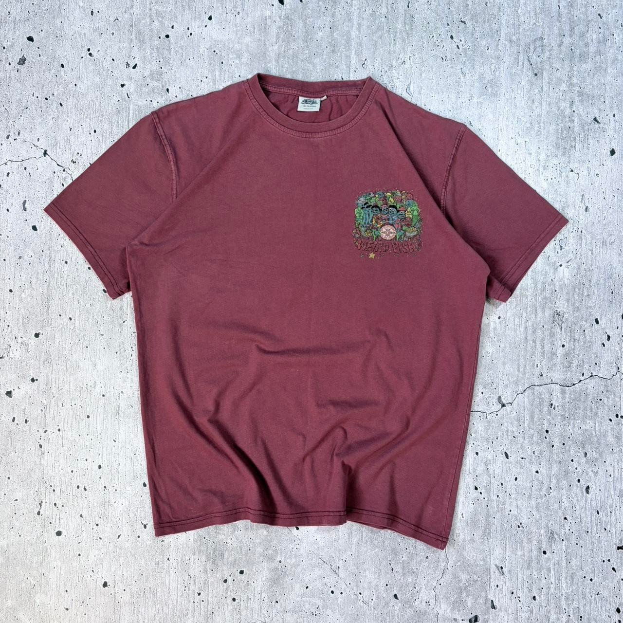 Vintage Weird Fish Graphic T-Shirt - Medium