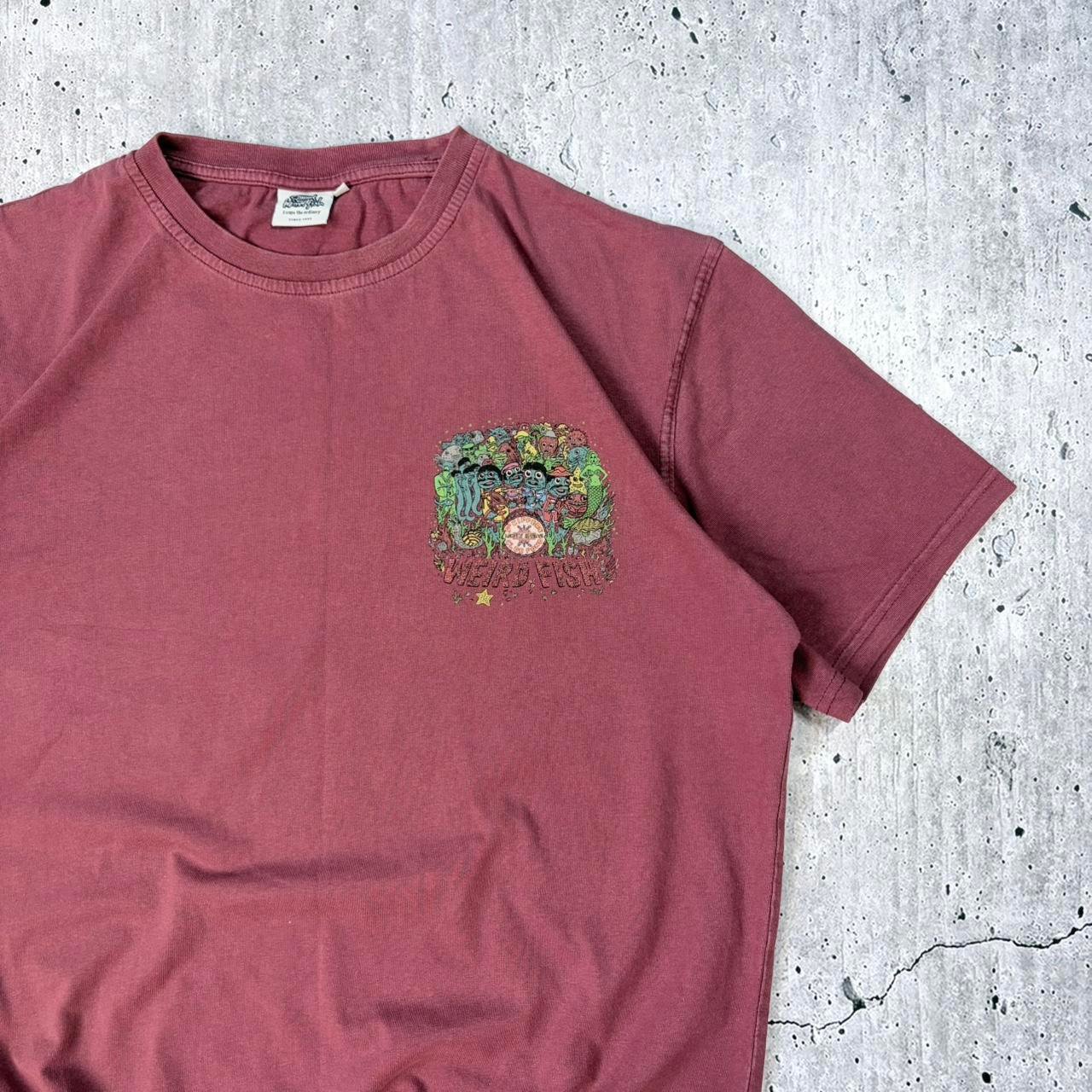 Vintage Weird Fish Graphic T-Shirt - Medium - Image 3