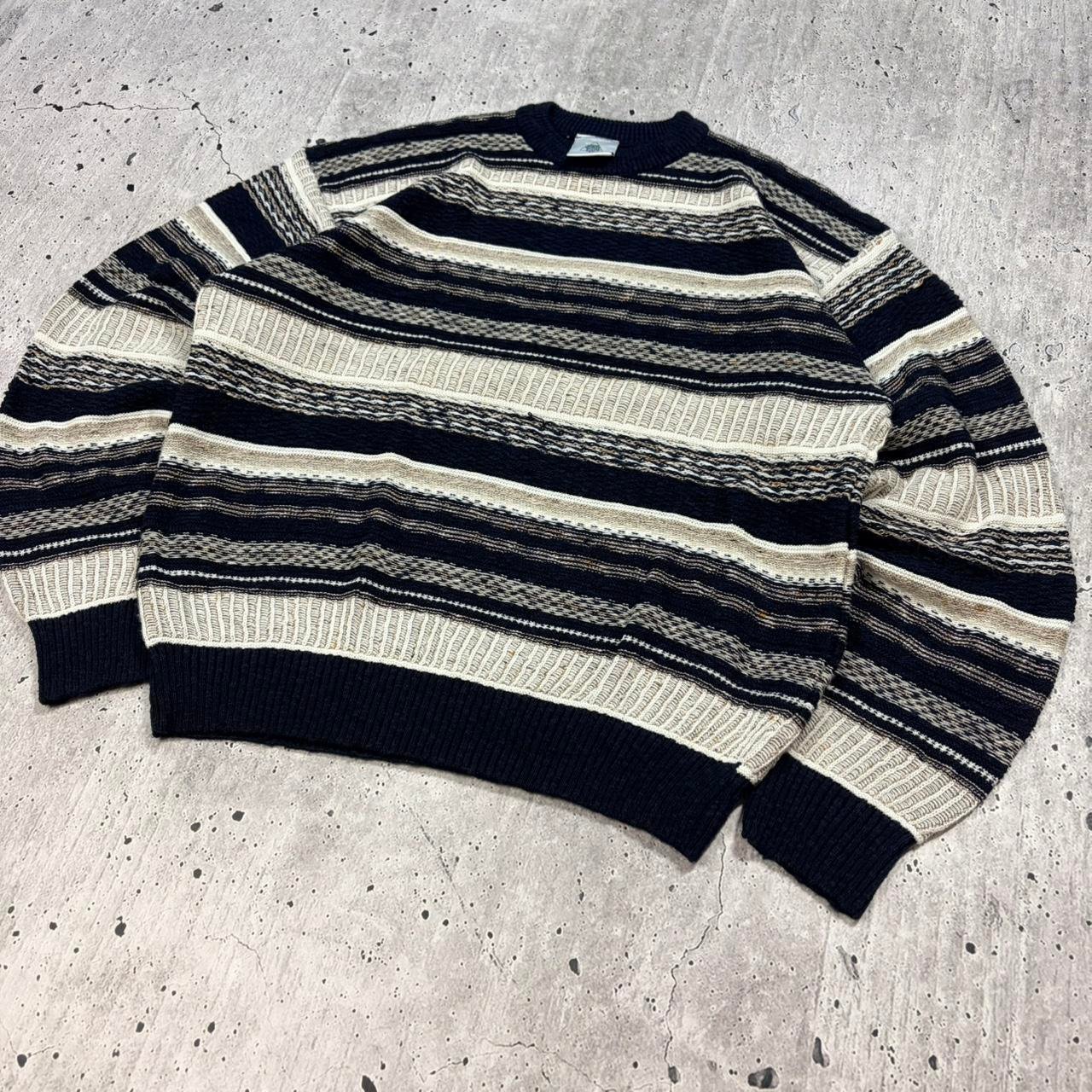 Vintage 90s Pattern Knitted Jumper - Large - Image 3