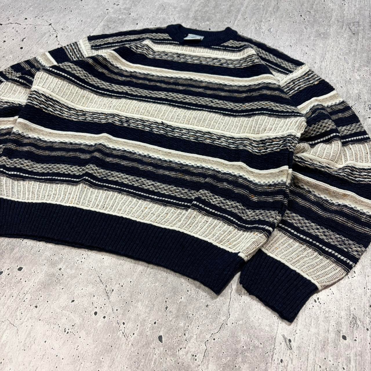 Vintage 90s Pattern Knitted Jumper - Large - Image 6