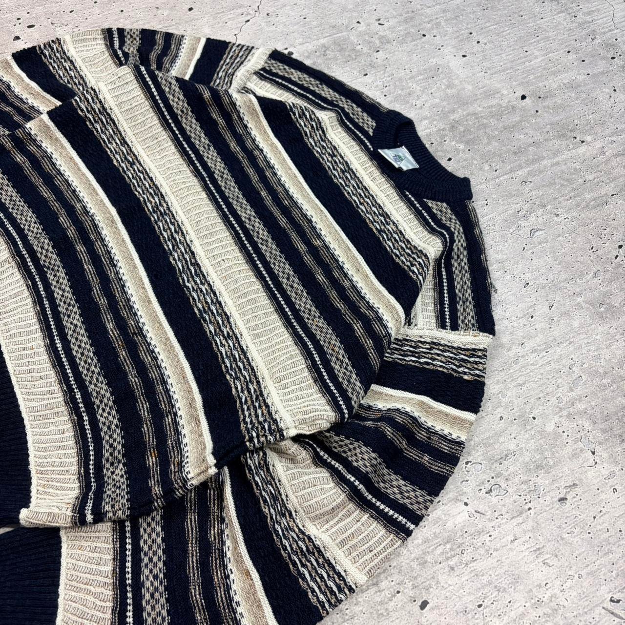 Vintage 90s Pattern Knitted Jumper - Large - Image 5