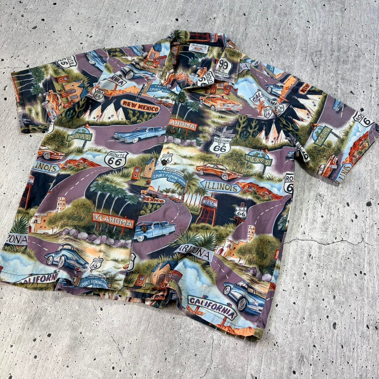Vintage USA Route 66 Pattern Shirt - XL - Image 4